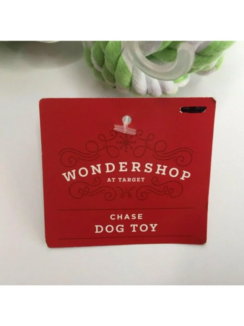 Wondershop Braided Rope Ball Tug Pull Dog Toy Chew Set Green Red